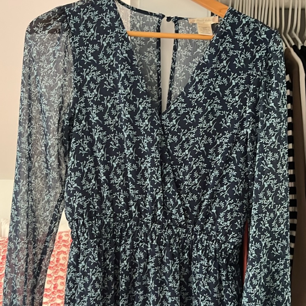 Altar’d State Blue floral Romper